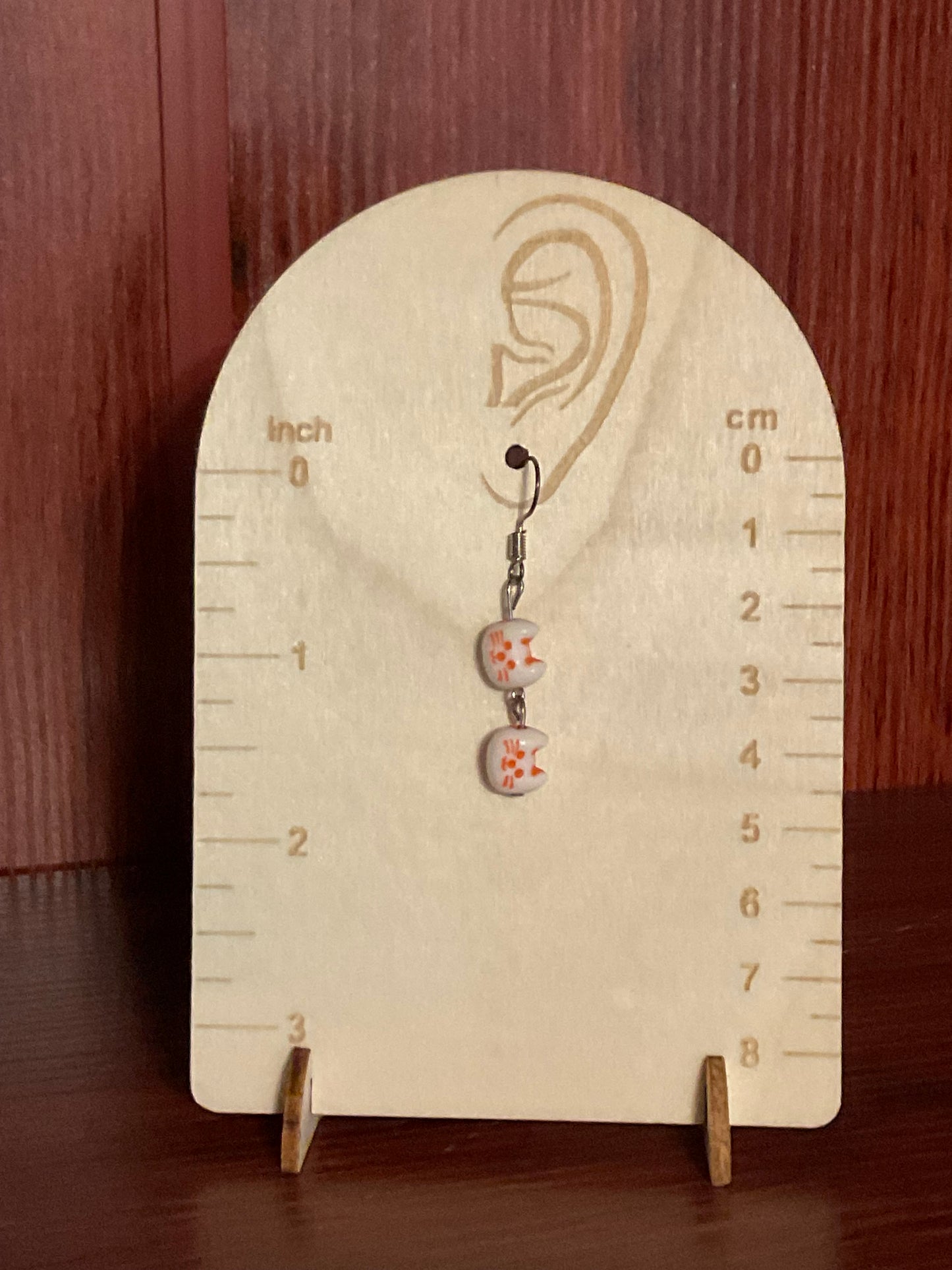 Cat Bead Earrings