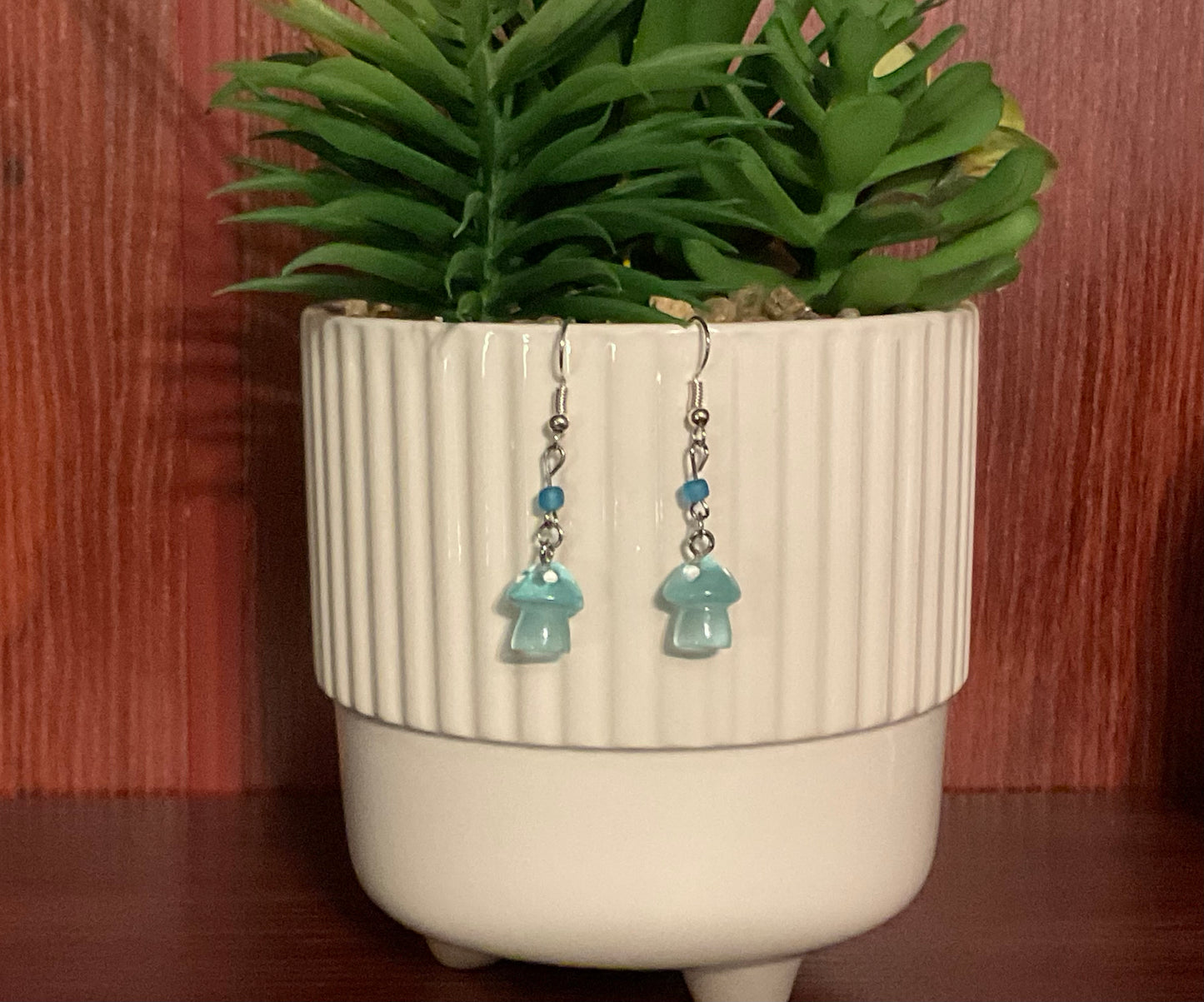 Glow In the Dark Mushroom Earrings