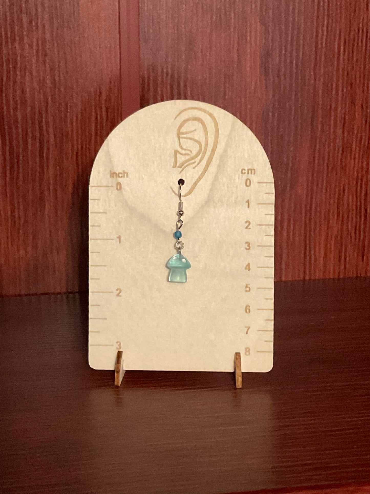 Glow In the Dark Mushroom Earrings