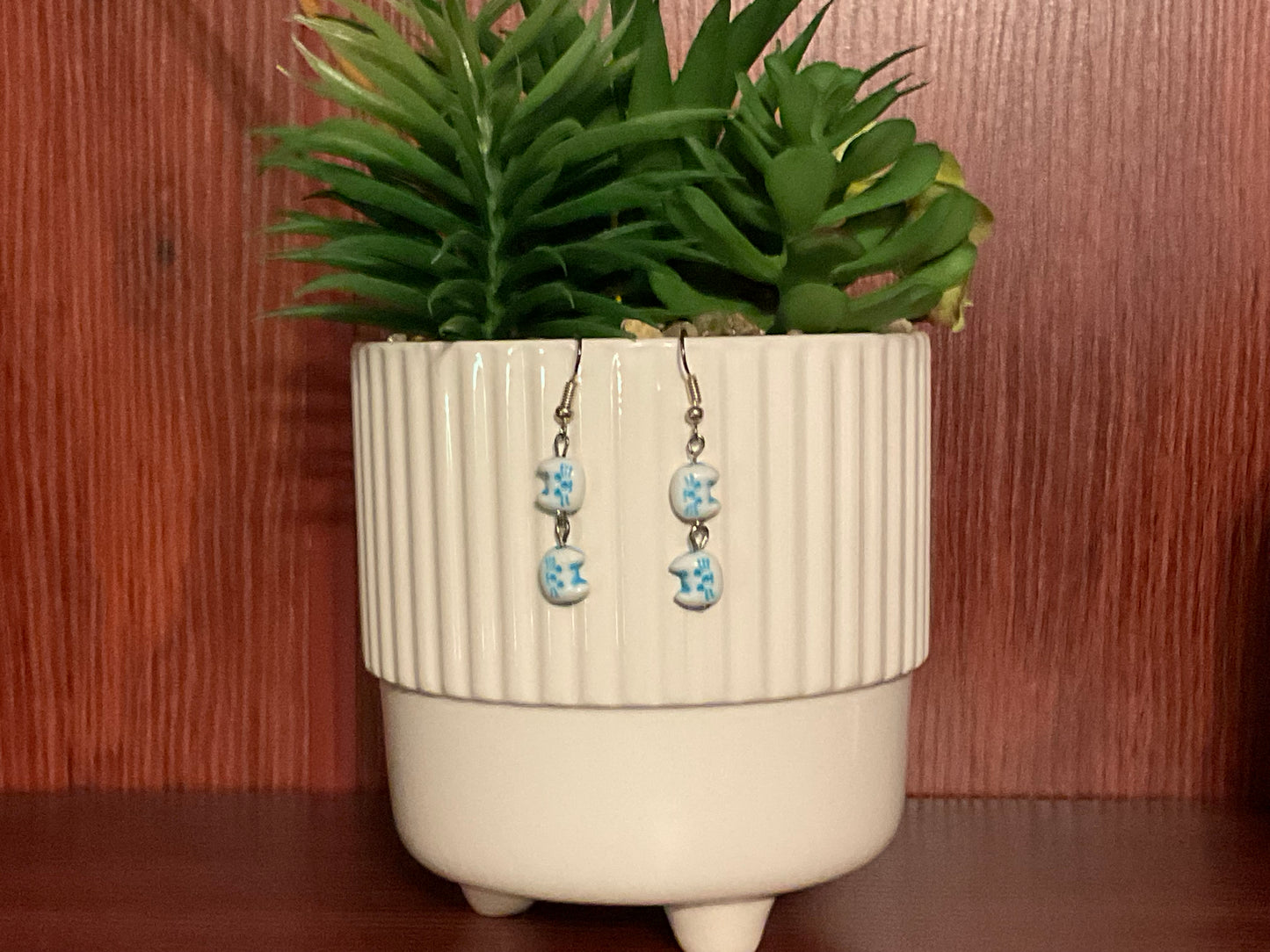 Cat Bead Earrings