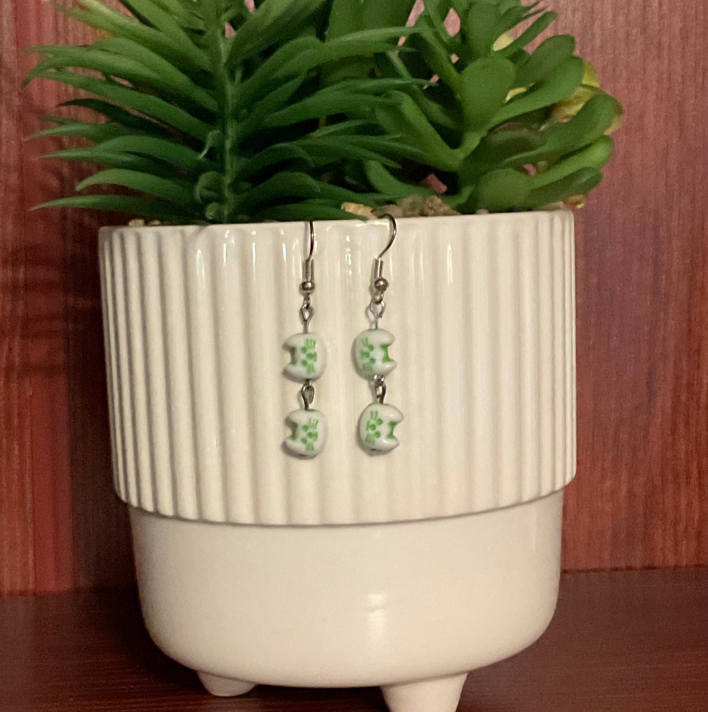 Cat Bead Earrings