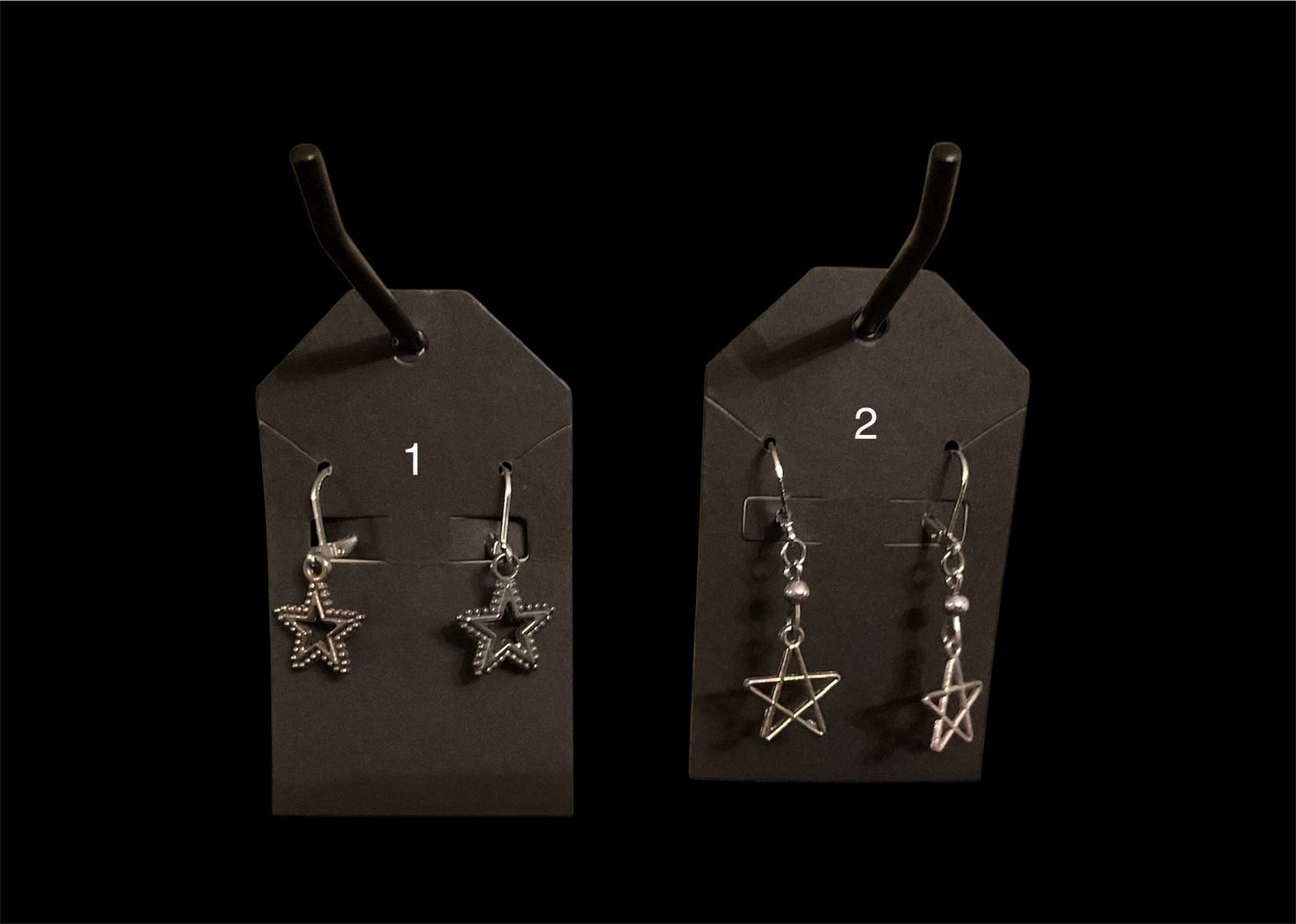 Star Lever Back Earrings