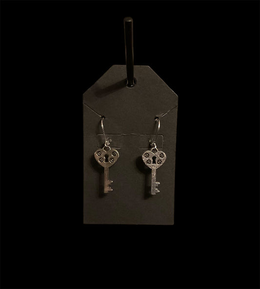 Key Lever Back Earrings