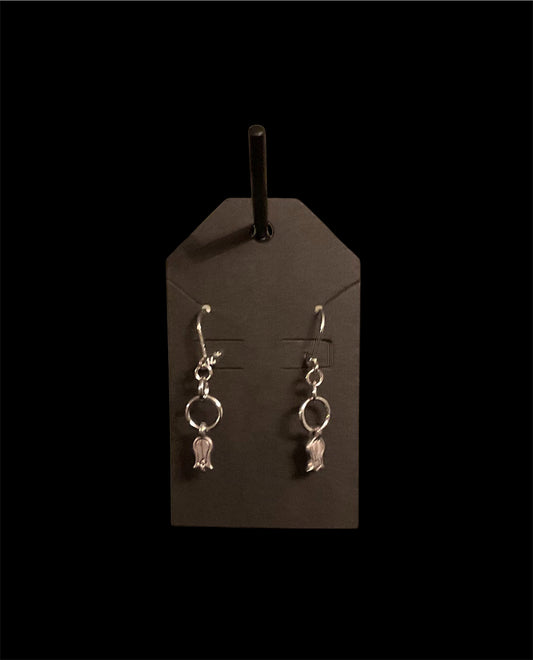 Flower Lever Back Earrings