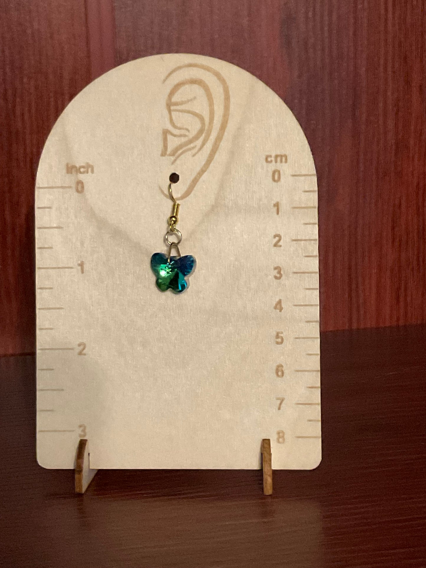 Green Butterfly Earrings
