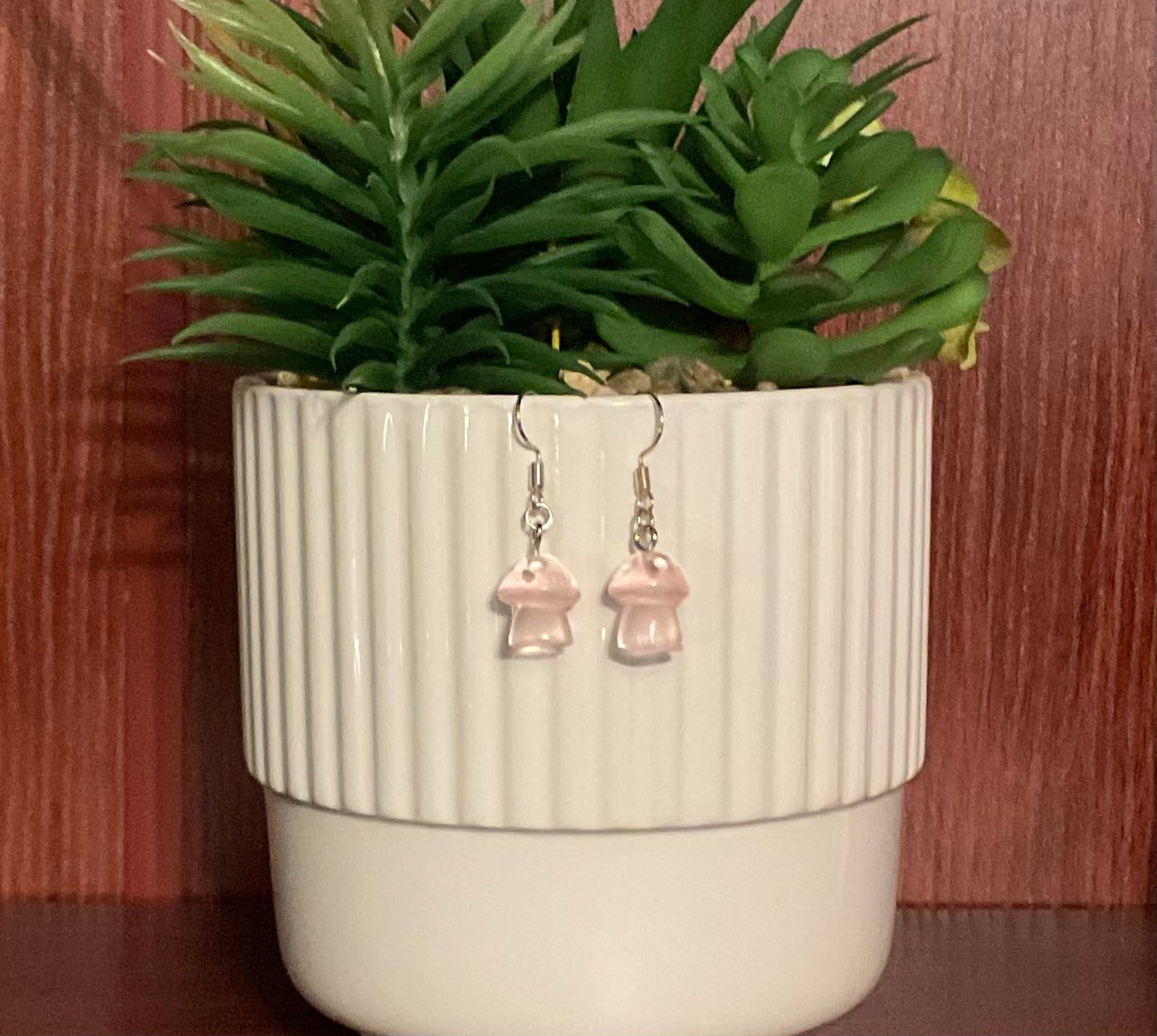 Glow In the Dark Mushroom Earrings