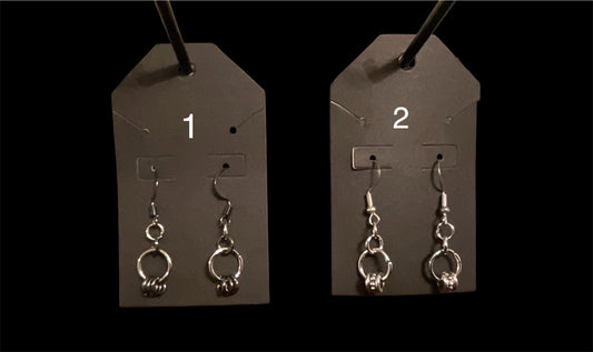 Metallic Rings Earrings