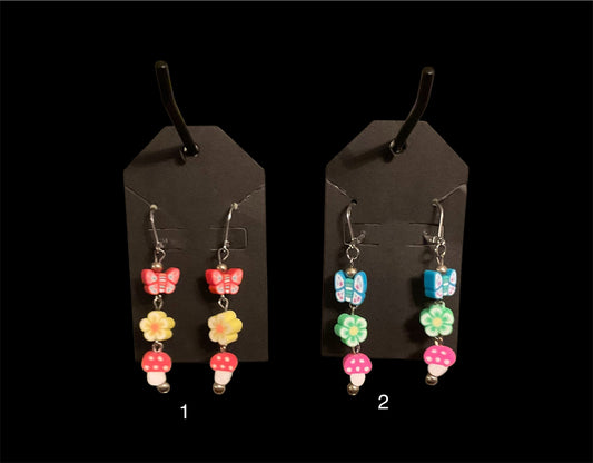 Fairy Garden Lever Back Earrings