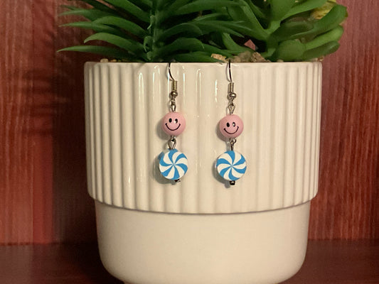 Smiley Face and Candy Earrings