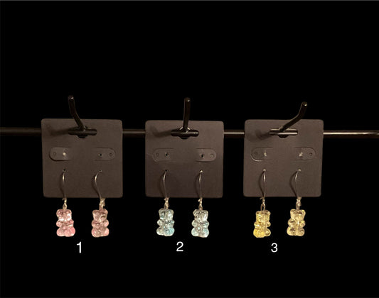 Gummy Bear Kidney Wire Earrings
