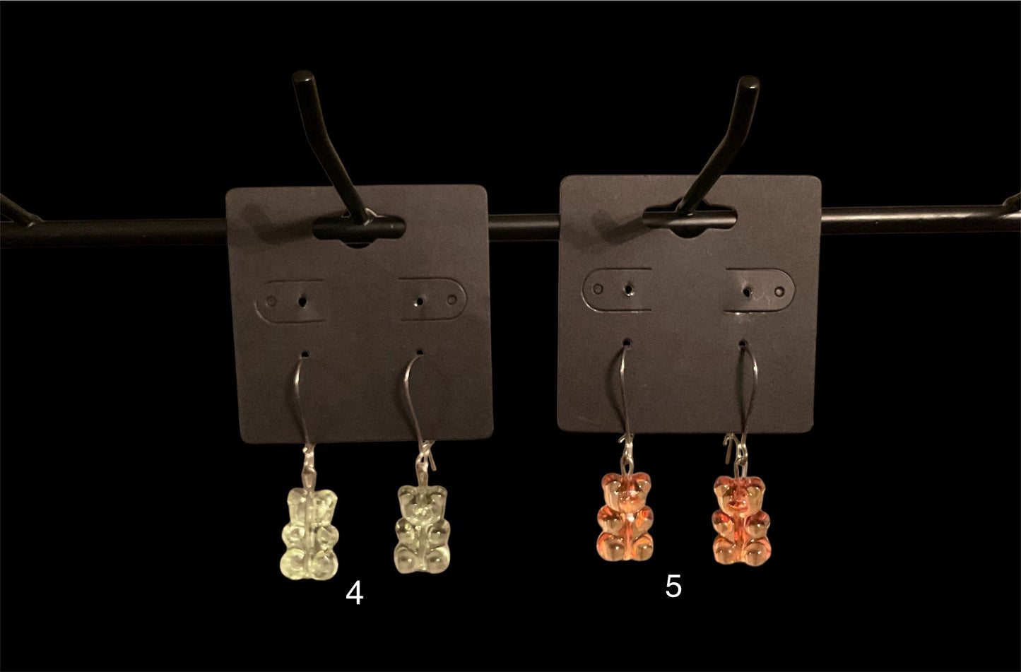 Gummy Bear Kidney Wire Earrings