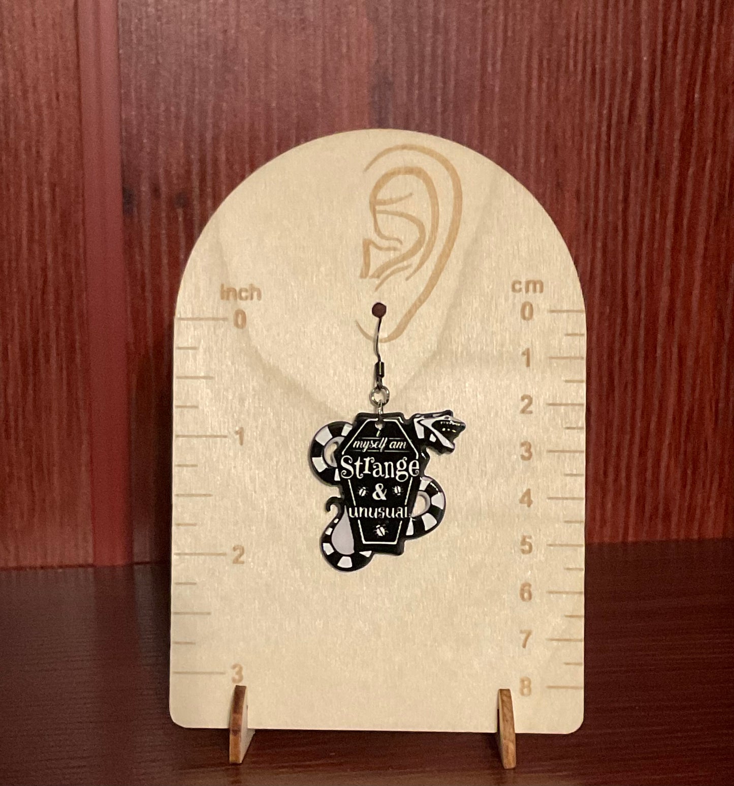 I Myself Am Strange and Unusual Earrings