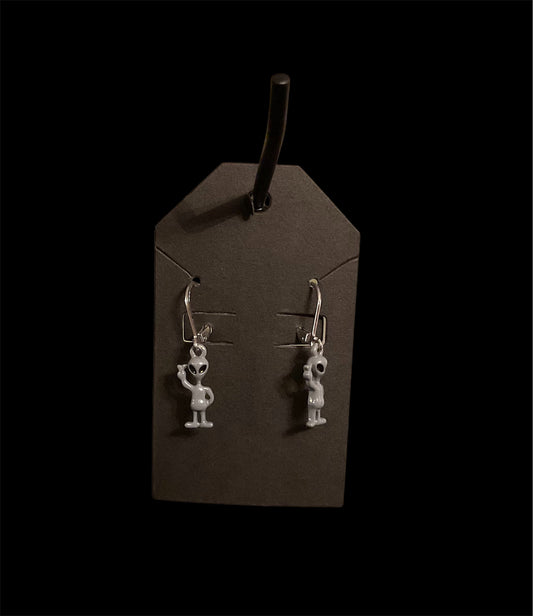 Alien Lever Back Earring